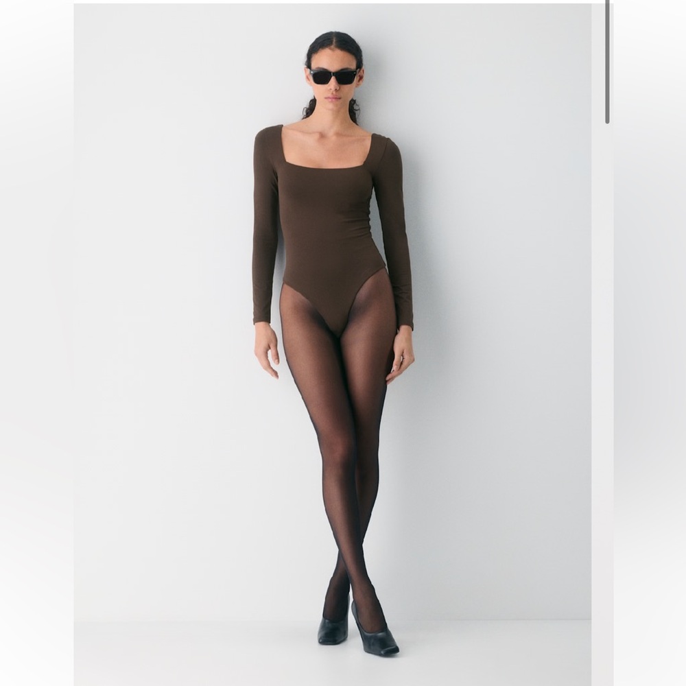 Aritzia Contour Brown Bodysuit